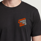 Founder Threads | FOUNDER MODE ON Tee - Execution Priority - System Black - Hero Crop. Uniform for founders who bypass management.