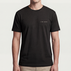 Founder Threads | TODO: marketing Tee - System Black - Full Fit View. Complete fit reference. Bella+Canvas 3001 premium construction.